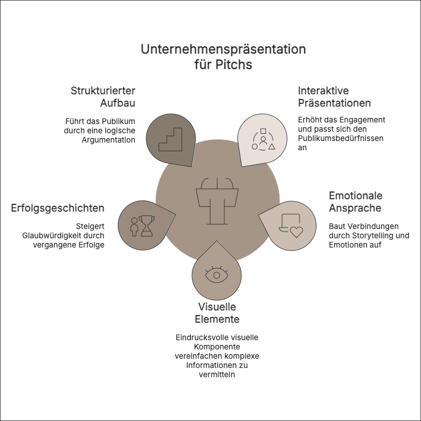 Unternehmenspräsentation für Pitches