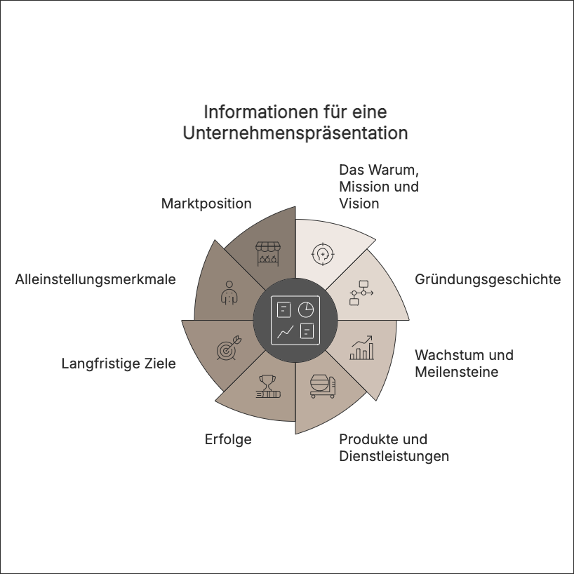 Inhalte einer Unternehmenspräsentation