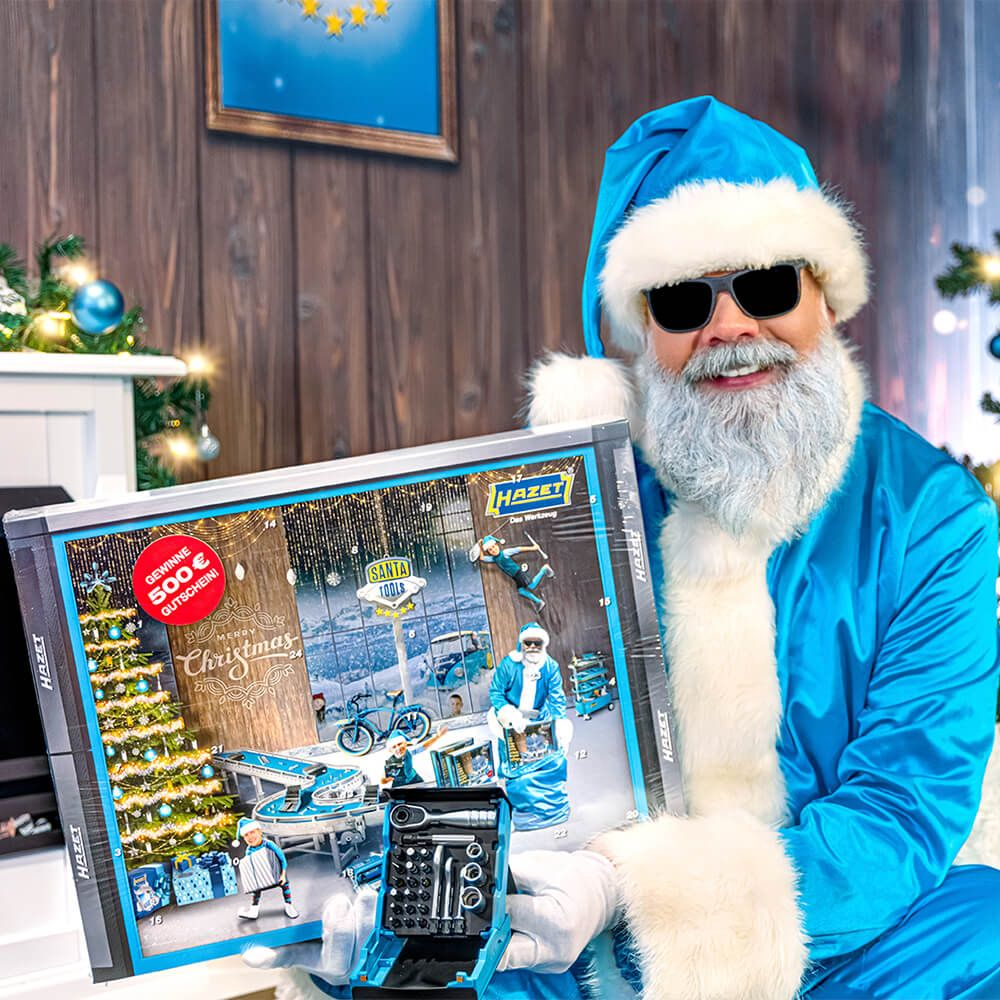 Weihnachtsmann Adventskalender Produktkampagne