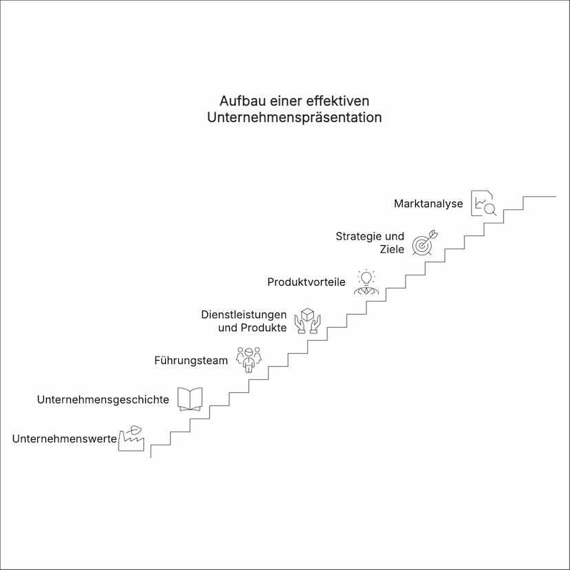 Aufbau und Gliederung einer Unternehmenspräsentation