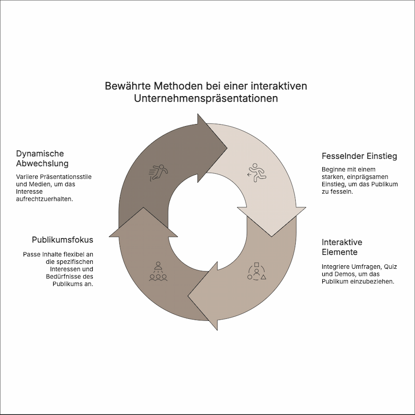 Bewährte Methoden bei interaktiven Unternehmenspräsentationen