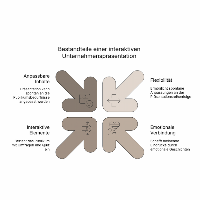Interaktiven Unternehmenspräsentation Bestandteile